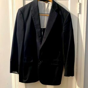 Brooks Brothers Navy Cotton Suit - 40R/34W
